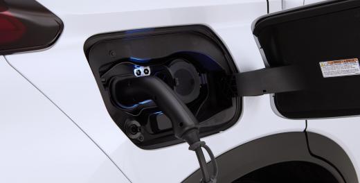 Afbeelding van de laadaansluiting van de Eclipse Cross PHEV